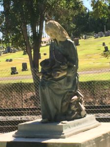 Lady of shoes Mt. Hope Cemetery